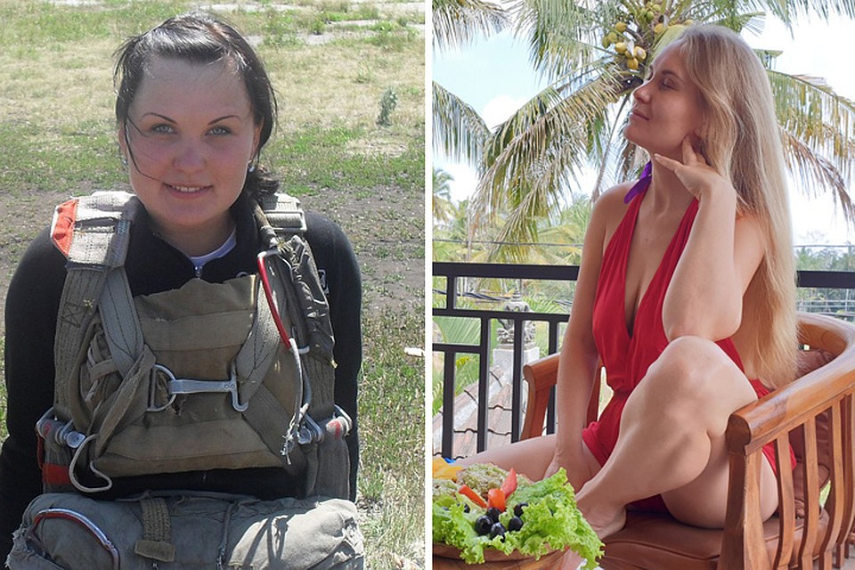 Ксения в Челябинске 10 лет назад и сейчас на Бали. Фото из личного архива героев.