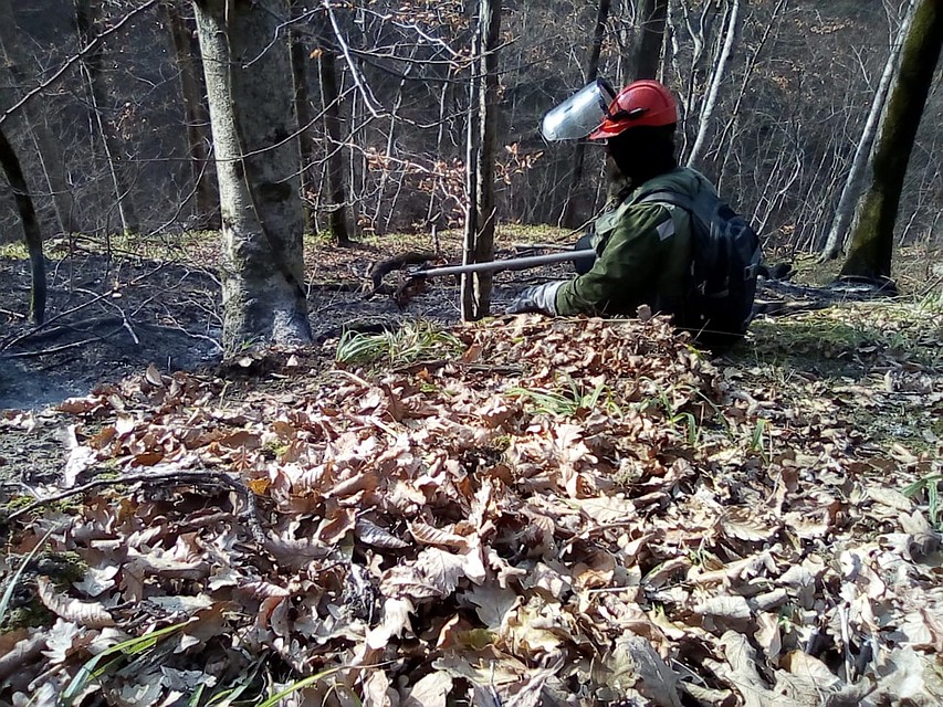 Добровольцы выезжают на все природные пожары в Краснодарском крае Фото: Евгения ОСТРАЯ