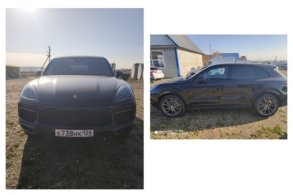 Фото: изъятый следователем автомобиль «Porsche Cayenne S»