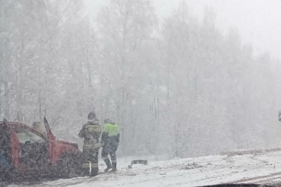 Иномарка не справилась с управлением и выскочила на полосу встречного движения. ФОТО: Регион-52.