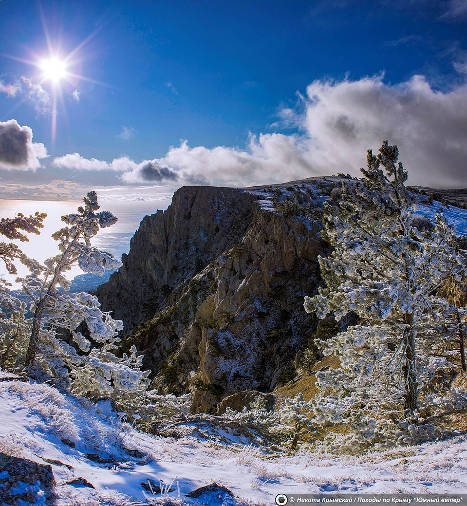 На Ай-Петри хозяйничает настоящая зима. Фото: Никита Крымский