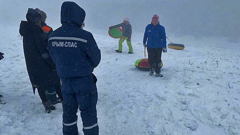 В праздничные дни неудачно скатились семь человек. Фото: пресс-служба МЧС РК
