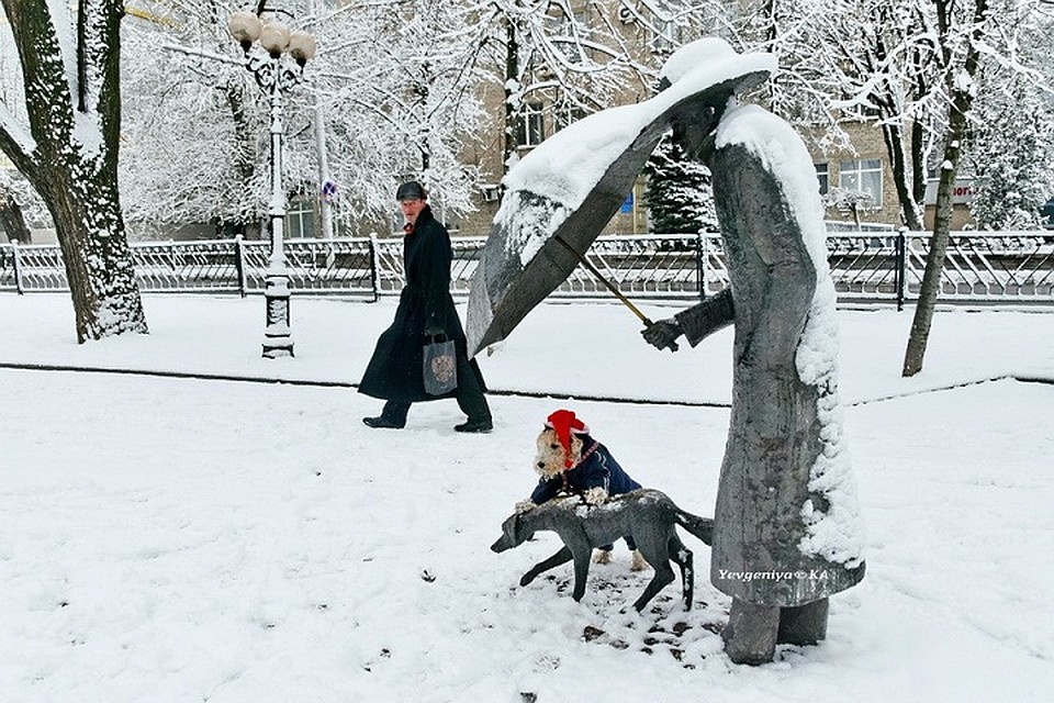 Настоящее снежное Рождество. Фото: Евгения Карпачева