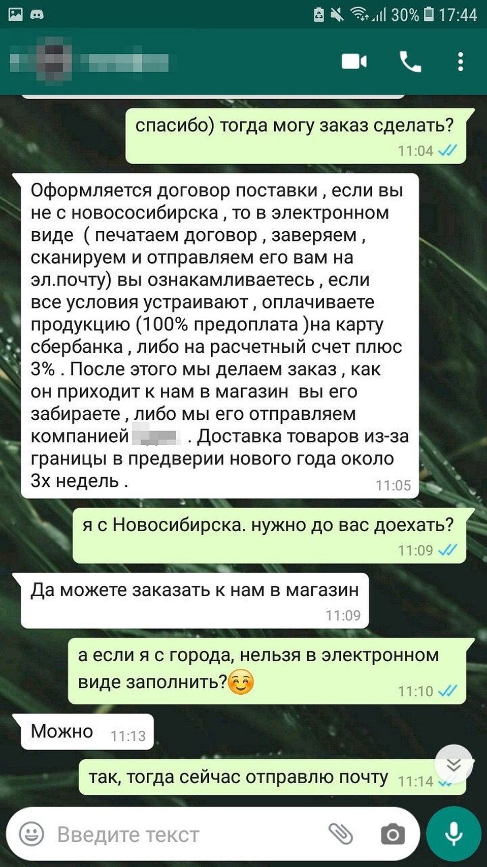 Переписка с мошенниками. Фото: личный архив.