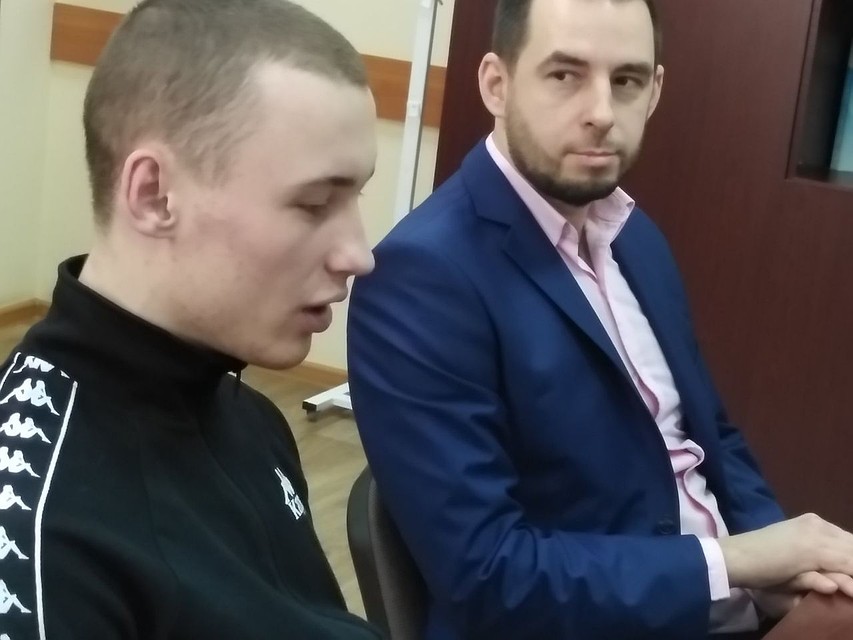 Шамин со своим защитником Антон Рубиным на приеме у дупетата Хинштейна. Фото: hinshtein.ru.