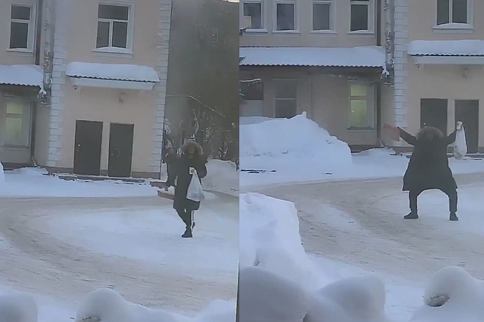 Брат подбадривает девушку, показывает, что принес ей пиццу - ее он передаст через врачей. Прямые контакты с родственниками сейчас запрещены. Фото: www.instagram.com/x________polinkop________x/