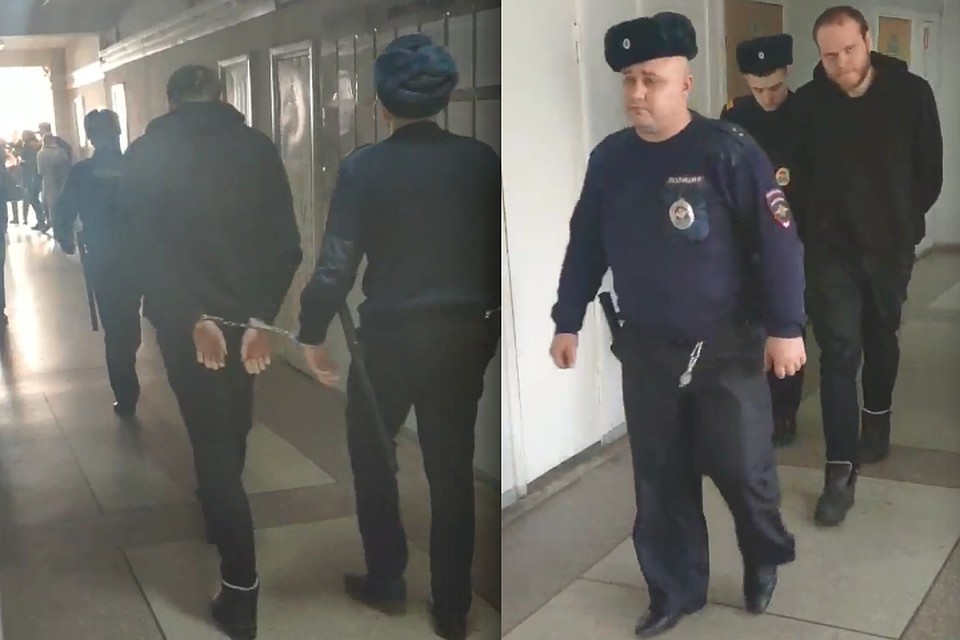Подозреваемого ведут в зал суда. Фото: Никита МАНЬКО