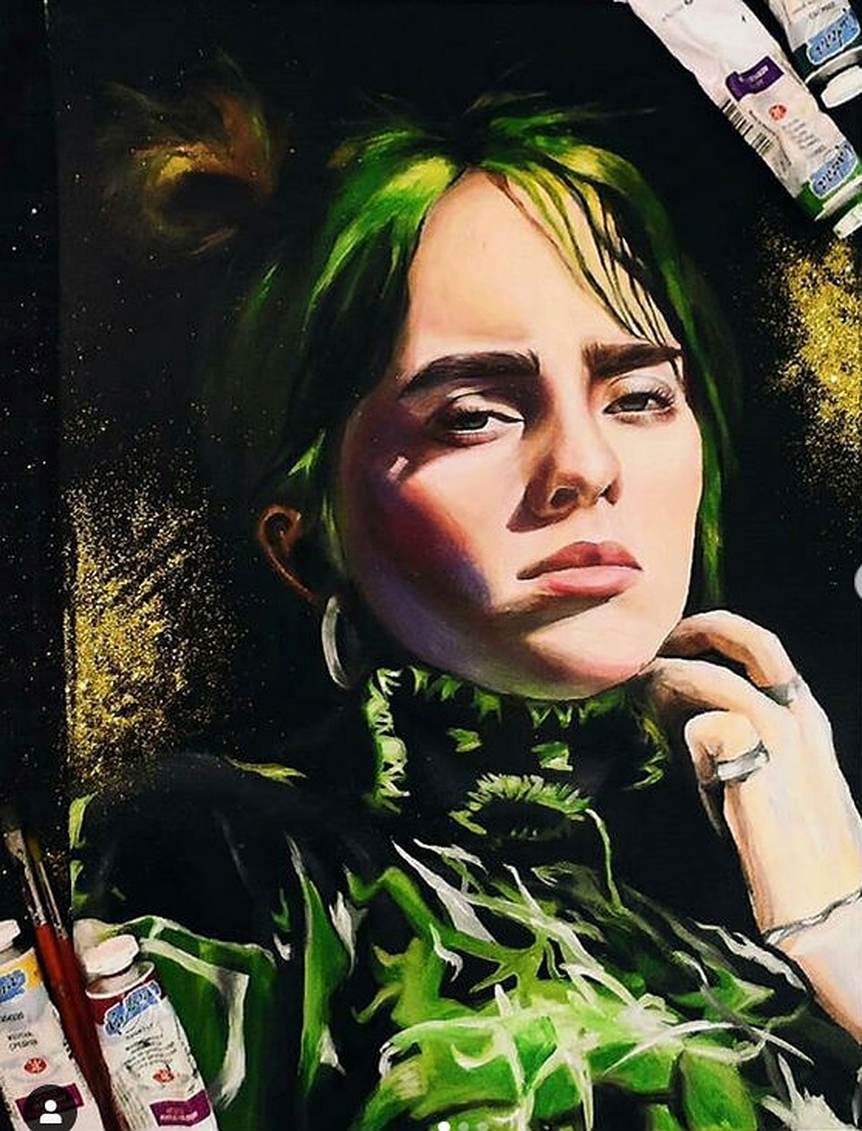 Настя рисовала Билли и выкладывала фото рисунков в соцсети. Фото: instagram.com/kovtunnnastya