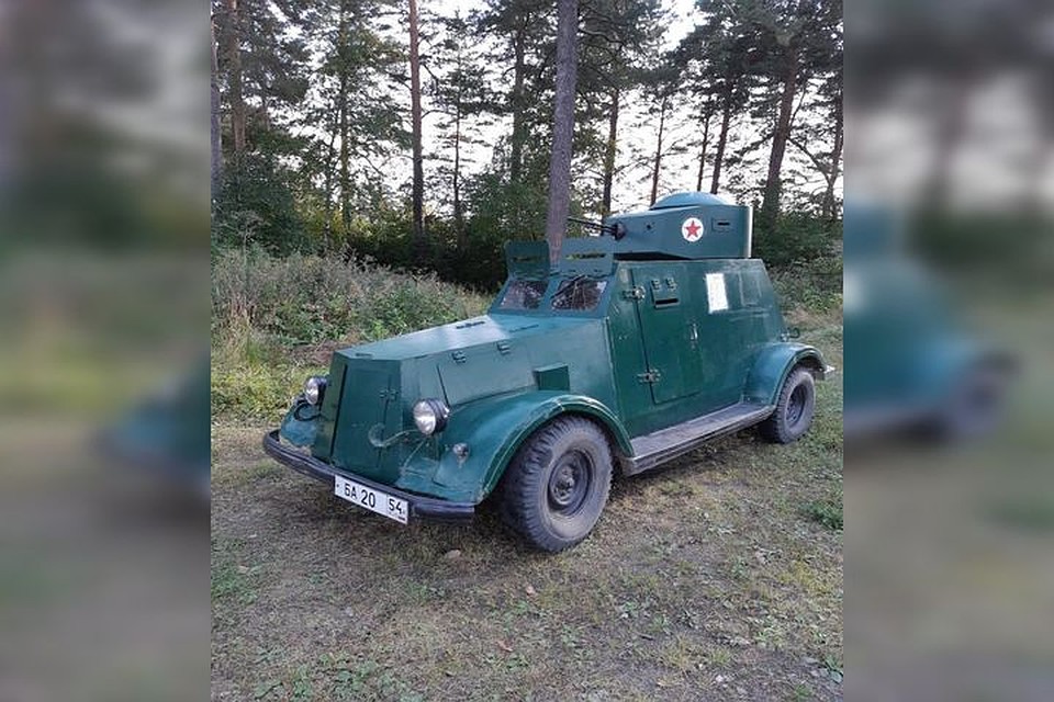 БА-20 - советский легкий бронеавтомобиль 1930-х годов, реконструкция сибиряков. Фото: предоставлено героями публикации.