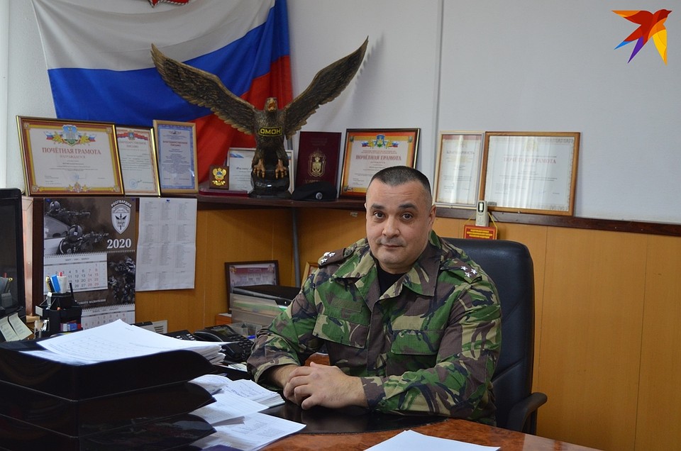 Главный ОМОНовец региона Андрей Филин рассказал о своем подразделении Фото: Ольга СУПОНЕВА