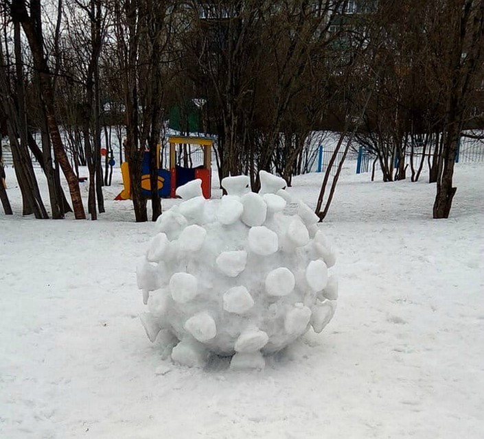 Коронавирус стал произведением искусства. Фото: "Регион 51"