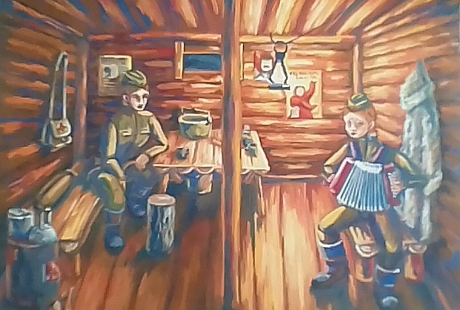 Диана Разумова, 14 лет, Вологда. "В землянке".