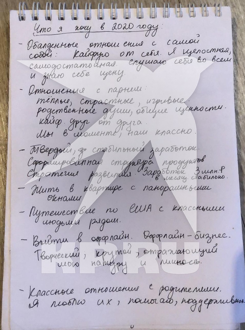 Дневник Насти остался у ее друзей Фото: предоставлено Андрей и Анастасия Лебедевыми