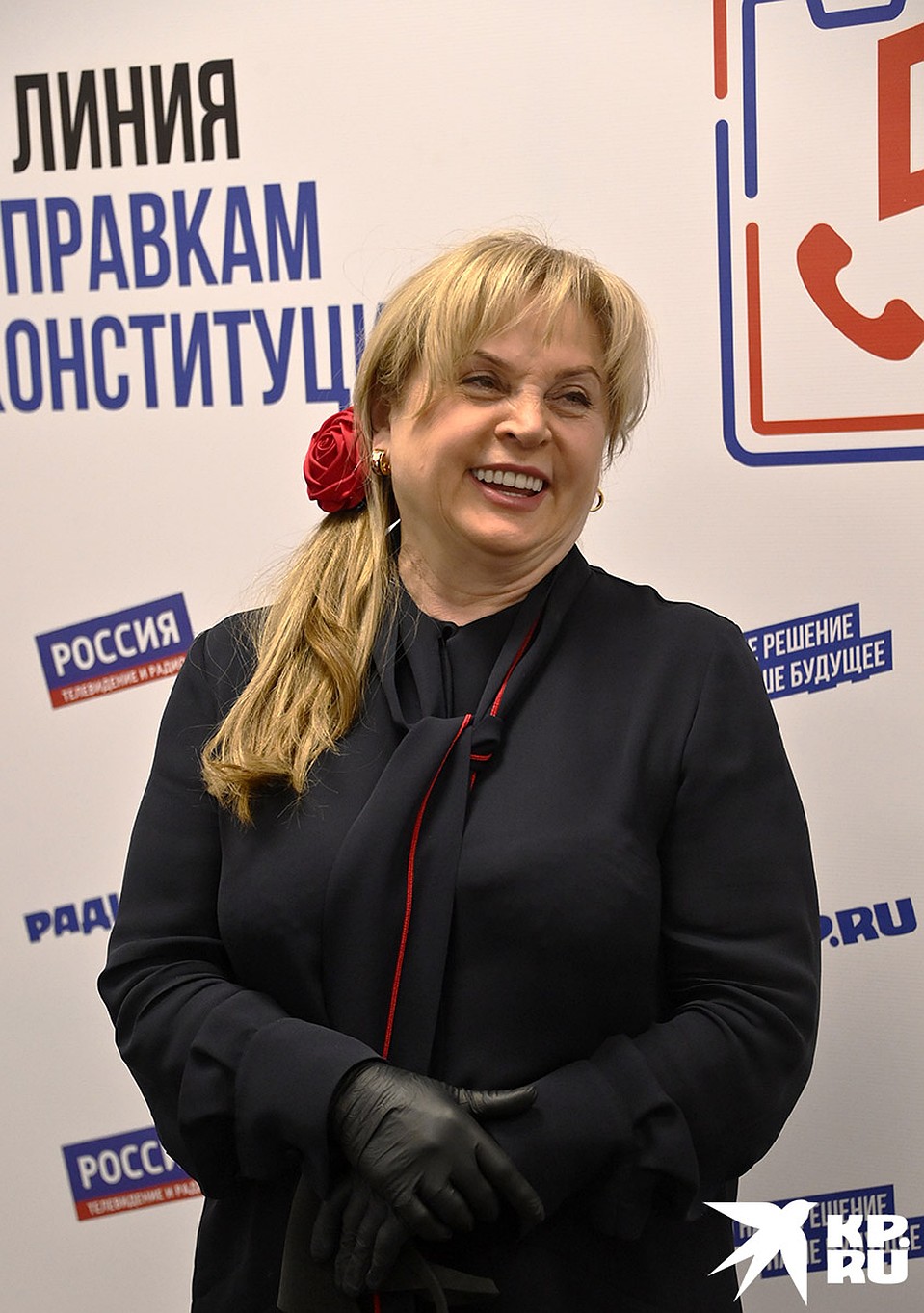 Элла Памфилова в эфире Радио "Комсомольская правда": "Мы провели огромную работу с регионами. На сегодня в 80 регионах из 85 будет организовано видеонаблюдение." Фото: Владимир ВЕЛЕНГУРИН