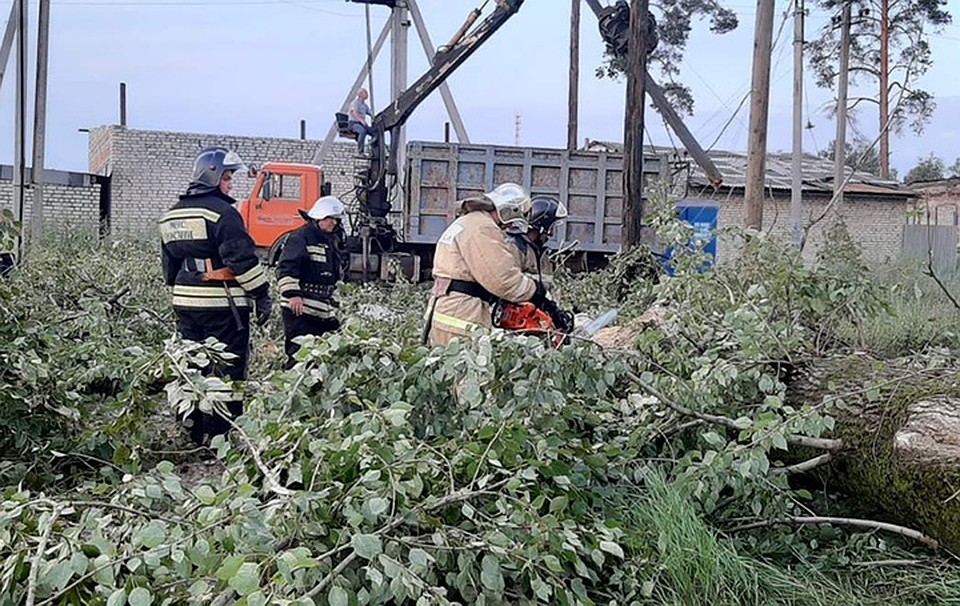 Электричество отключилось в 362 жилых домах. Фото: ГУ МЧС по Нижегородской области
