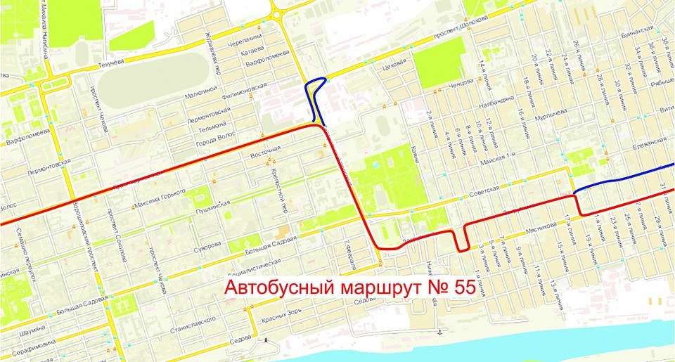 Автобус №55. Фото: мэрия Ростова-на-Дону.