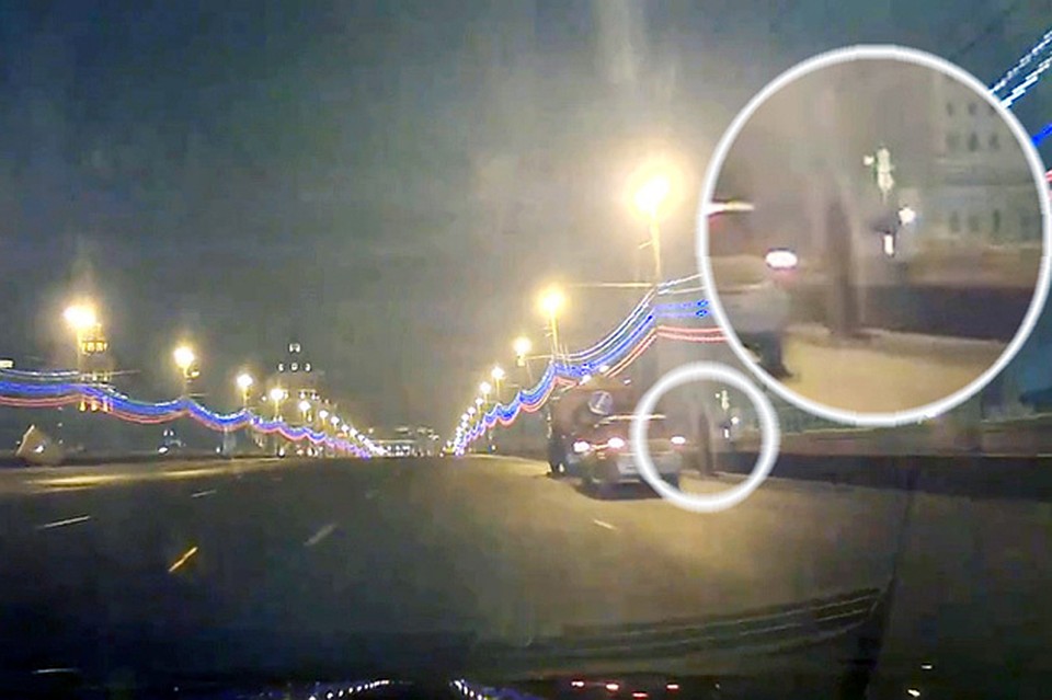 В сети появилось видео, снятое на регистратор.