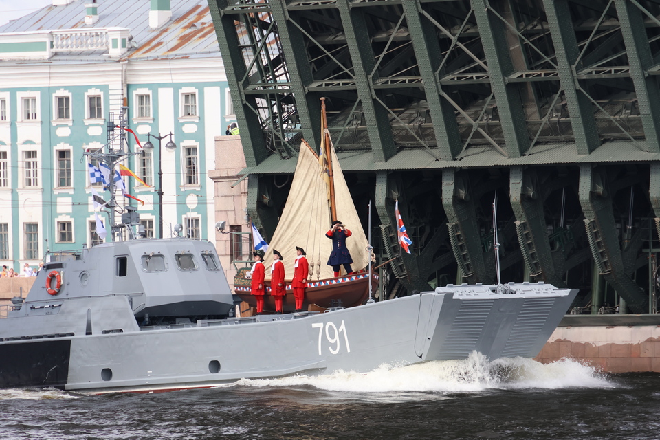 Видео парада на День ВМФ в Санкт-Петербурге 30 июля 2023