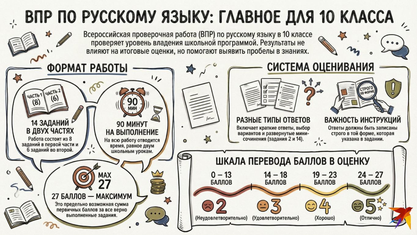 ВПР по русскому языку в 10 классе