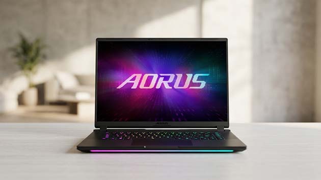 Gigabyte AORUS MASTER 16 6ZJ. Фото: Ян Ляпин / Нейросеть