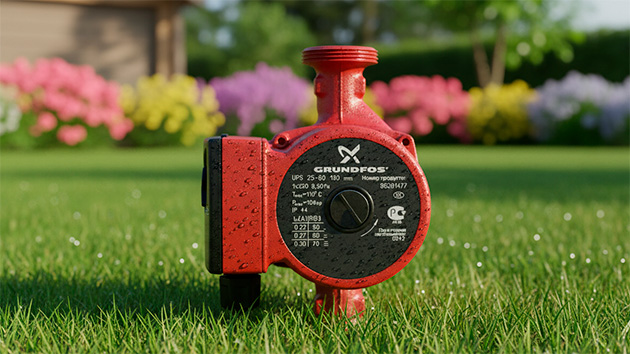 Grundfos UPS 25-60. Фото: Павел Громов / Нейросеть