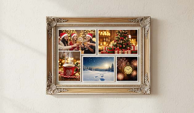 Коллаж из совместных фотографий