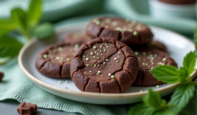 Мятно-шоколадные пряники