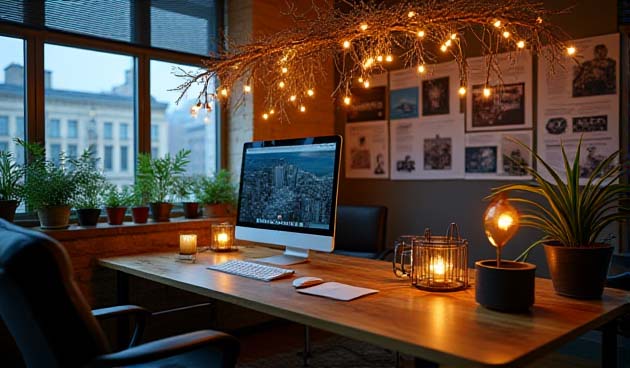 Как украсить кабинет на Новый год в креативном стиле