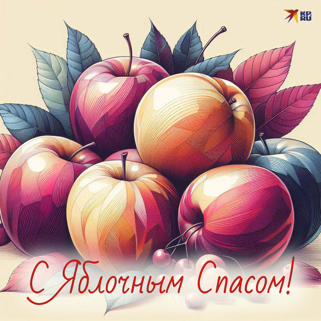 Красивые картинки с поздравлениями на Яблочный Спас