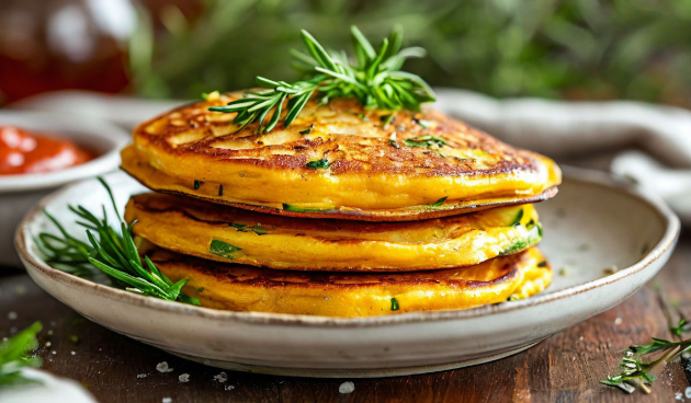 Паровые кабачковые оладьи