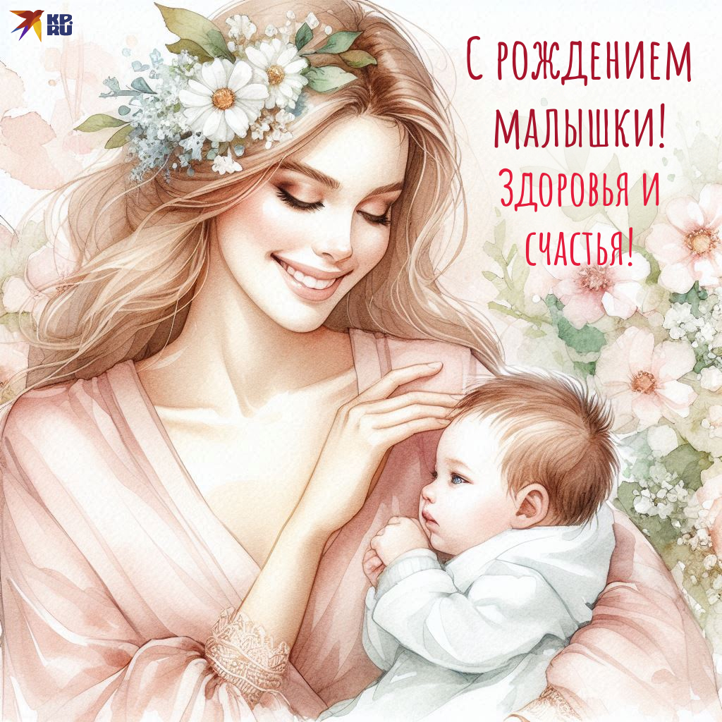 30+ картинок и открыток «С рождением дочери»