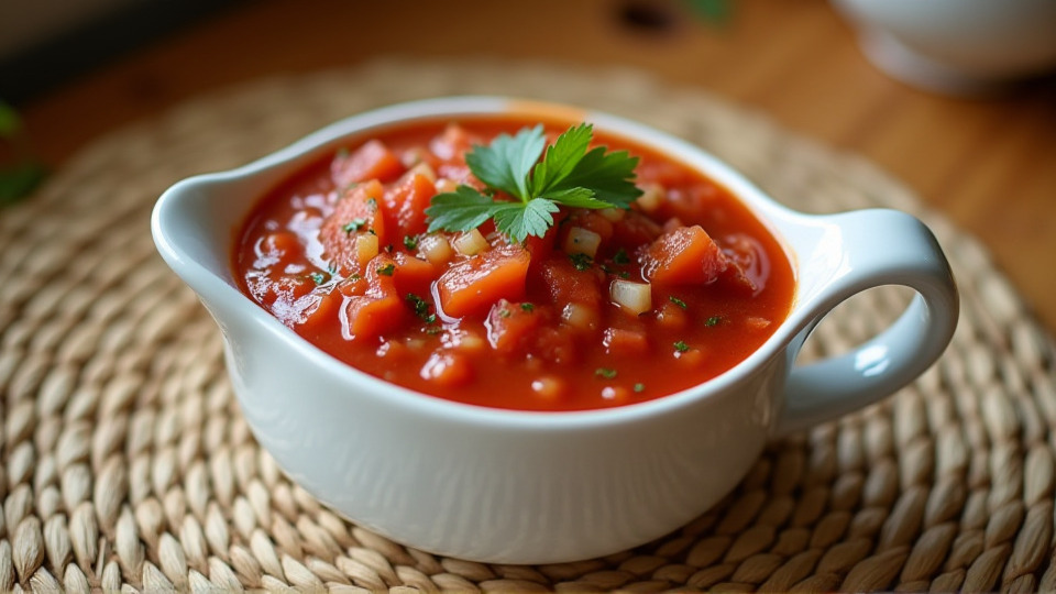 Томатный соус с болгарским перцем для шашлыка