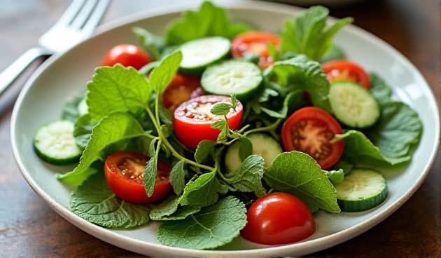 Салат с амарантом