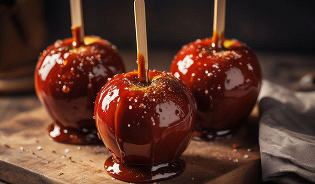 Яблоки в карамели