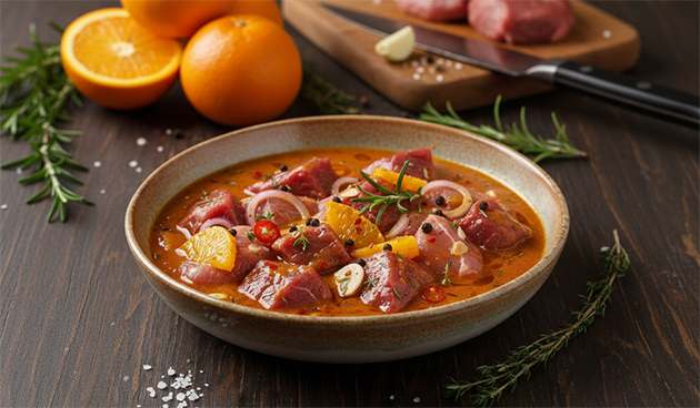 Апельсиновый маринад для мяса
