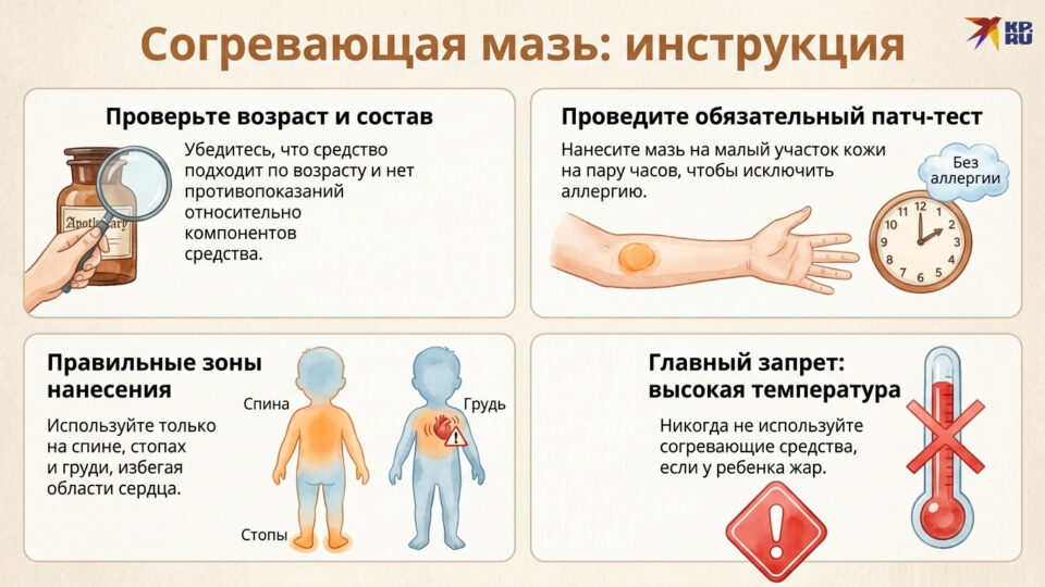 Как правильно выбрать мазь от кашля для детей
