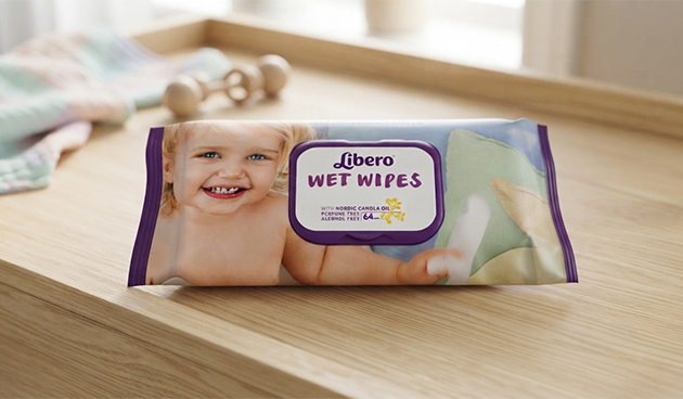 Влажные салфетки Libero Wet Wipes с маслом канолы