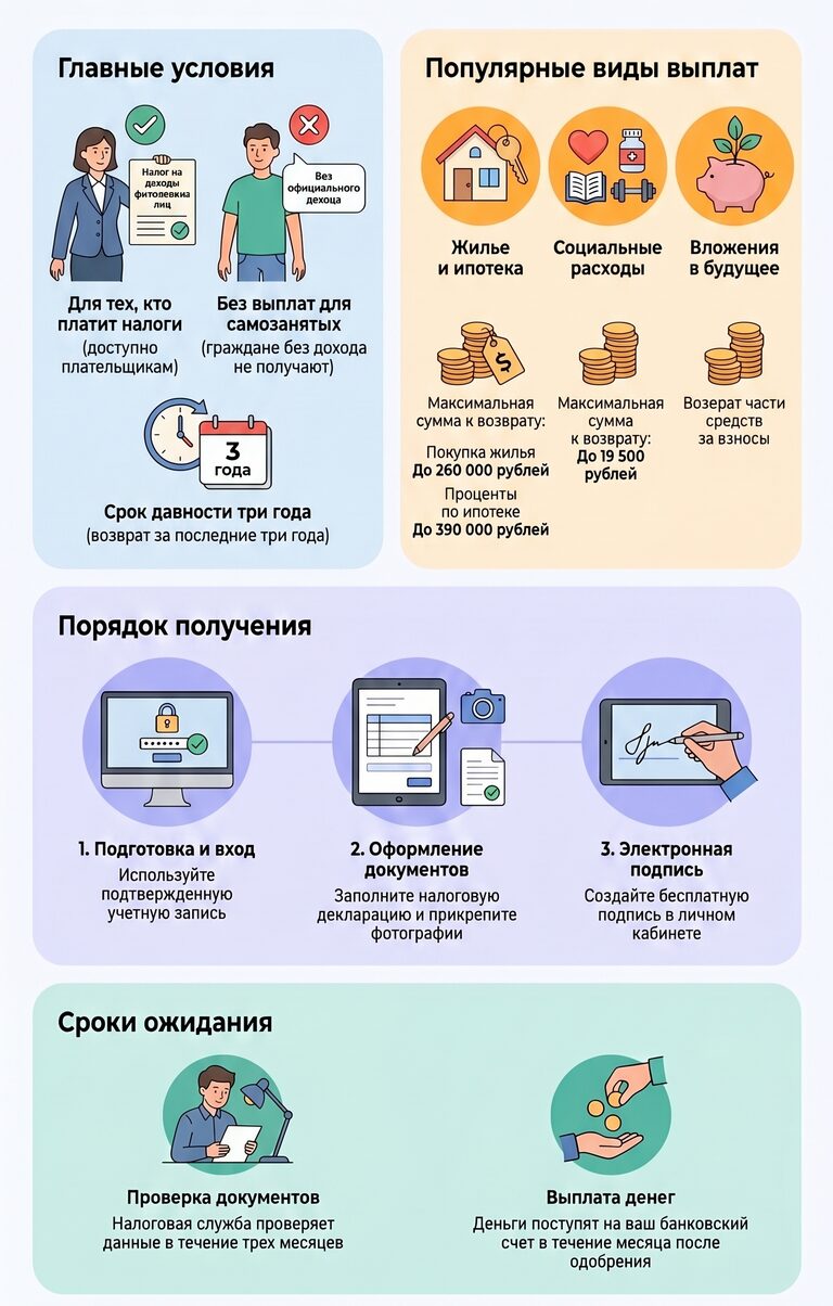 Как получить налоговый вычет через Госуслуги