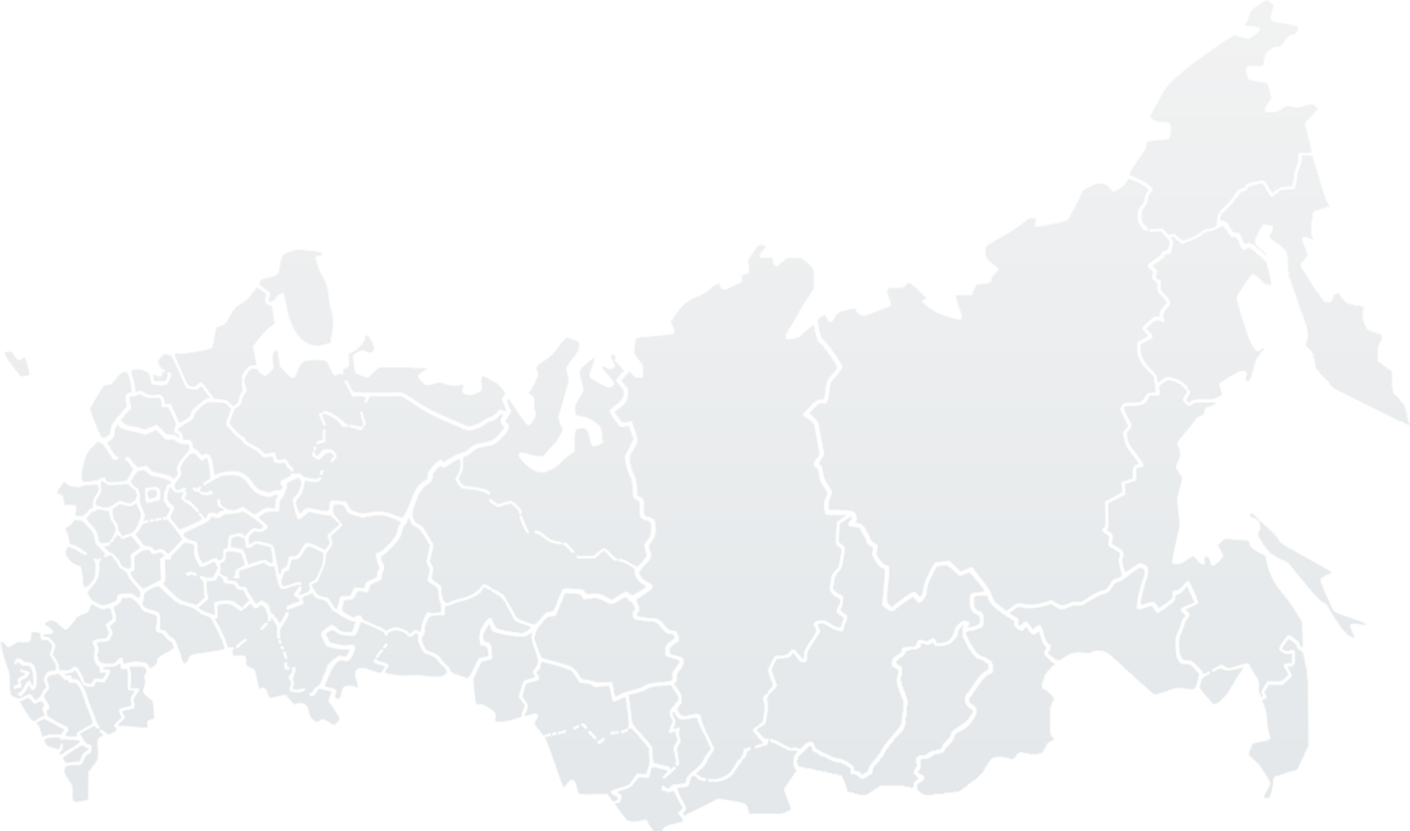 карта россии серая