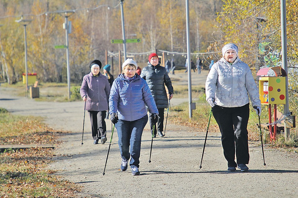 Одним из самых интересных занятий проекта оказалась скандинавская ходьба.