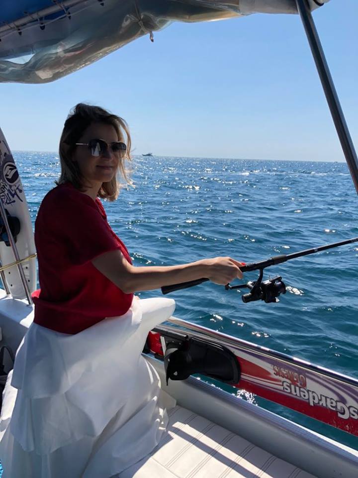 Наталья Поклонская любит морскую рыбалку в родном Крыму. Фото: facebook.com/PoklonskayaNV