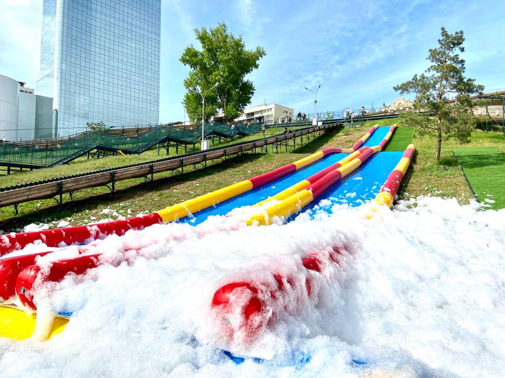 Водяные горки - одна из новинок сезона. Фото: парк Раздолье