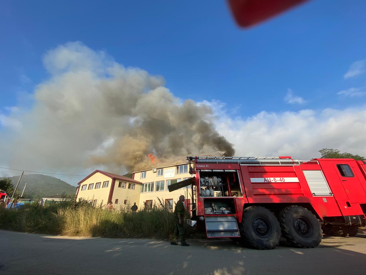 Огонь распространился за несколько минут