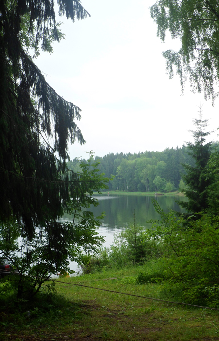 Истра. Вид с поляны палаточного лагеря.