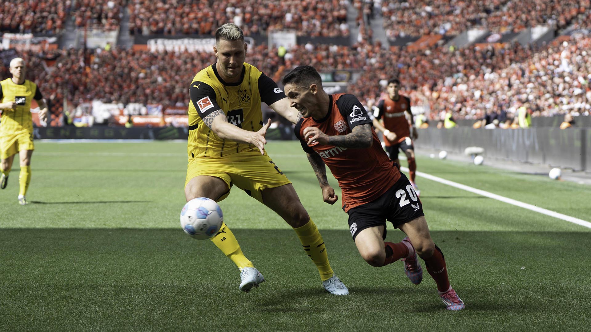 ФК «Байер» – ФК «Боруссия Дортмунд». Фото: globallookpress.com/IMAGO/Taisei Iwamoto