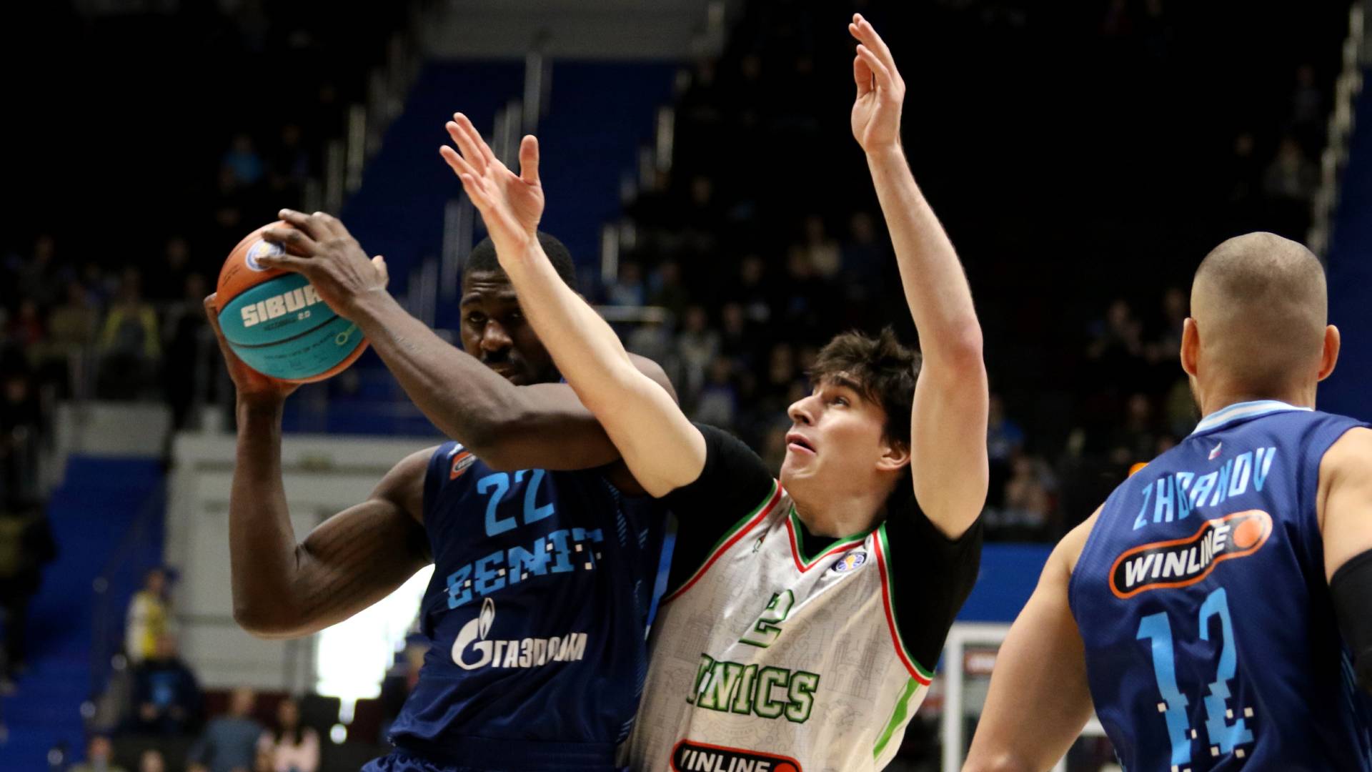 «Зенит» против УНИКСа в матче Единой лиги ВТБ. Фото: globallookpress.com/Maksim Konstantinov