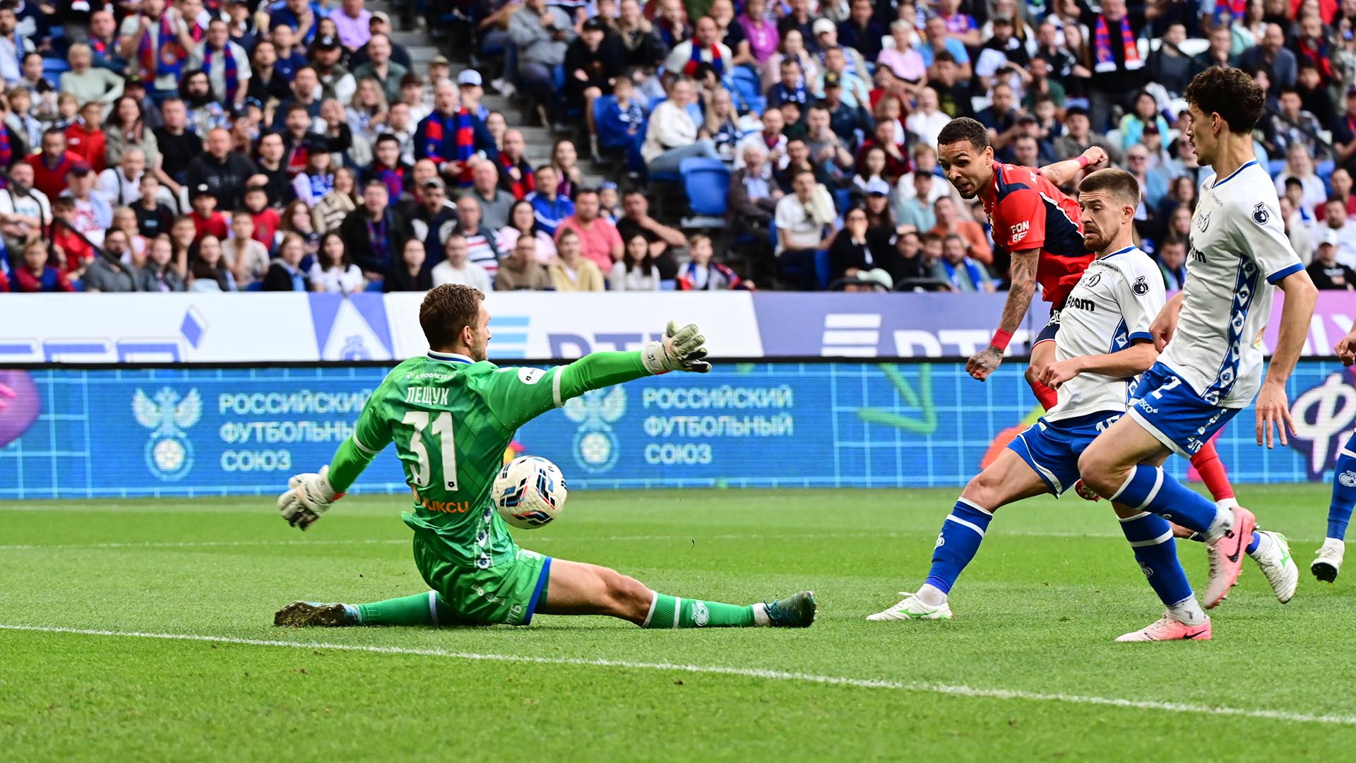 ПФК ЦСКА — ФК «Динамо Москва». Фото: globallookpress.com/Pavel Kashaev