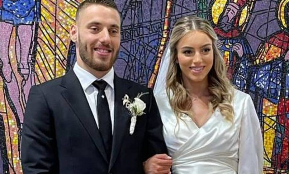 Полузащитник ЦСКА и сборной Хорватии Никола Влашич женился на своей возлюбленной Ане. Фото: Соцсети Love Croatia