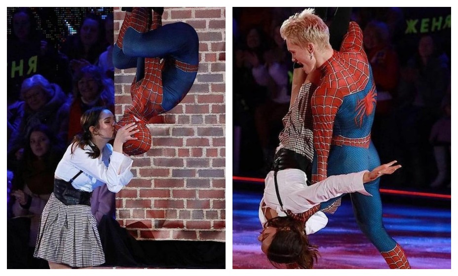 На съемках «Ледникового периода» Даня Милохин и Евгения Медведева перевоплотились в героев комиксов Marvel. Фото: Instagram Дани Милохина