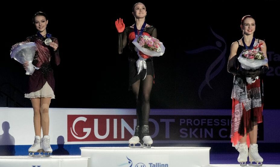 Камила Валиева, Анна Щербакова, Александра Трусова